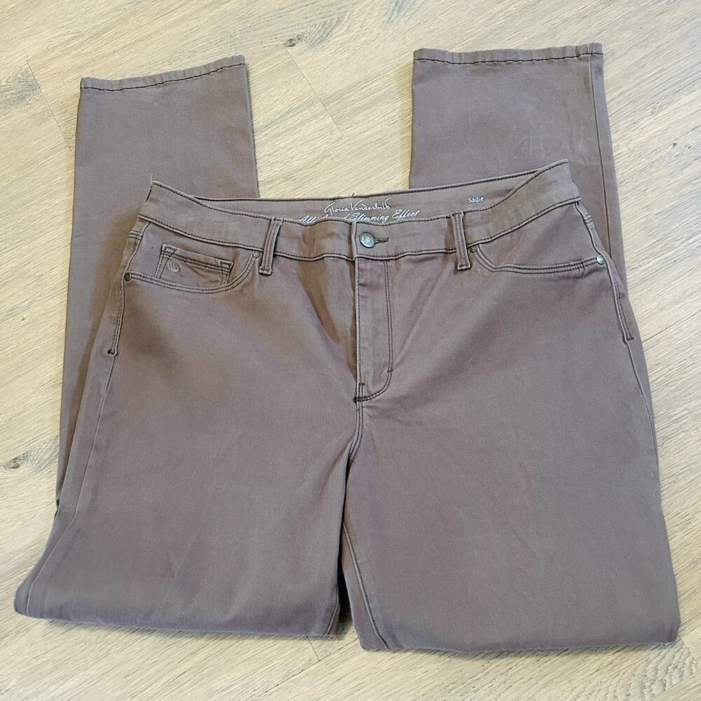 Gloria Vanderbilt Sadie Brushed Denim Jeans Size 16